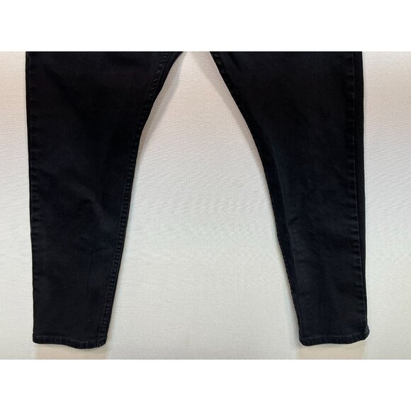 Levi's 512 Men's Slim Taper Jeans Stretch Size 38x30 Black Denim Dark Wash - Picture 6 of 10